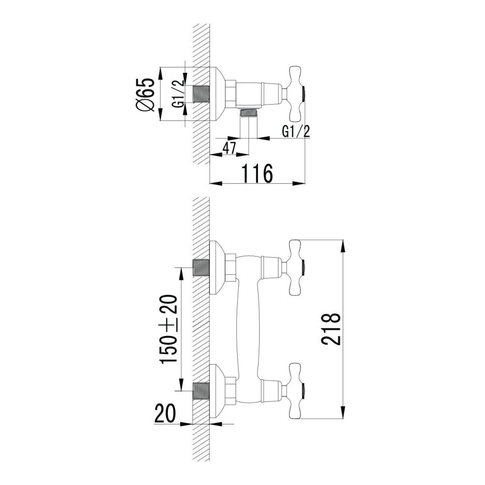 Смеситель для душа IMPRESE RALSKO NEW 15240NEW