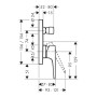 Смеситель для душа HANSGROHE METROPOL 32545000