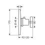 Змішувач для душу HANSGROHE AXOR CITTERIO 39715000