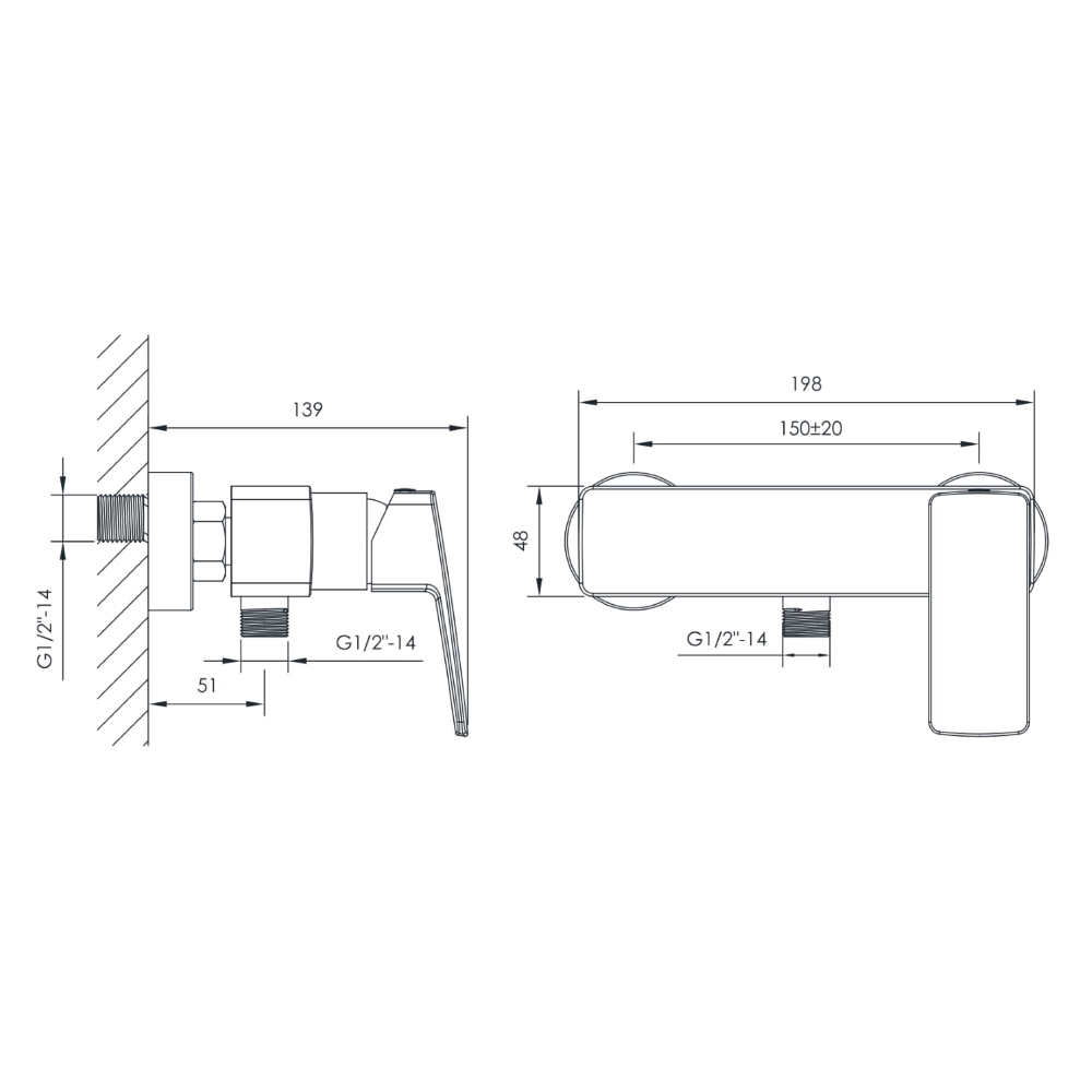 Смеситель для душа IMPRESE GRAFIKY ZMK041807080