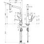 Смеситель для кухни HANSGROHE Metris Steel Optic 14820800
