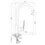 Смеситель для кухни IMPRESE KAMPA 55285