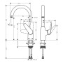 Смеситель для кухни HANSGROHE M421-H220 71802000