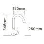 Смеситель для кухни RJ RAINBOW RBZ222-8MN