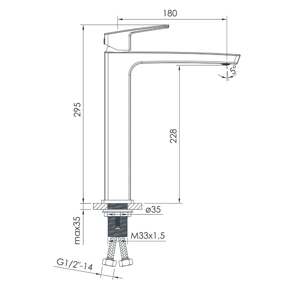 Смеситель для раковины IMPRESE GRAFIKY ZMK061901011