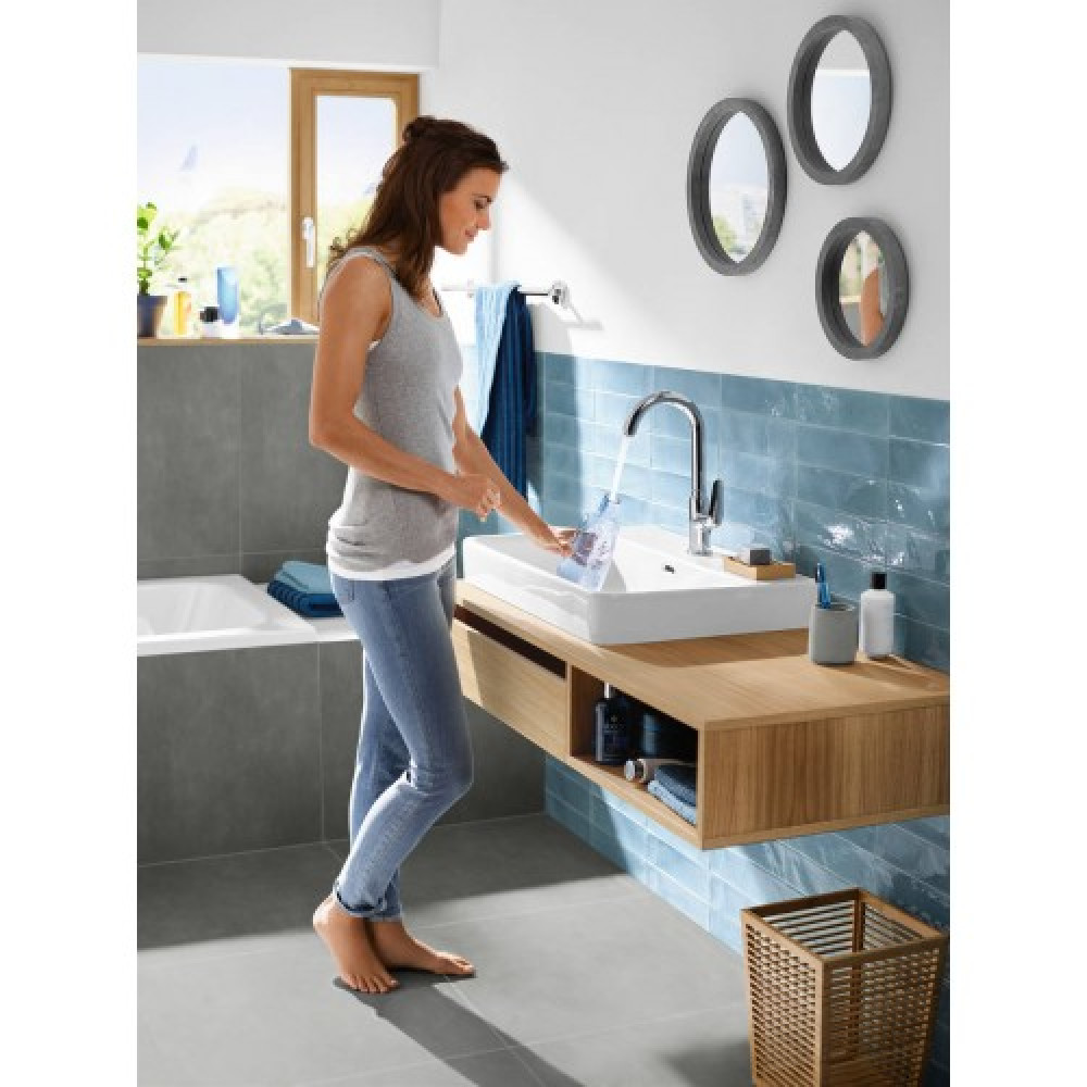 Смеситель hansgrohe Novus для раковины с сливным набором, хром 71126000