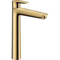 Смеситель hansgrohe Talis E для раковины с высоким изливом и сливным гарнитуром, золото 71716990