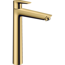 Смеситель hansgrohe Talis E для раковины с высоким изливом и сливным гарнитуром, золото 71716990