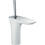 Смеситель hansgrohe PuraVida для раковины со сливным гарнитуром, белый/хром 15074400