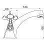 Смеситель для раковины IMPRESE CUTHNA 05280 antiqua-n