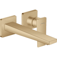 Смеситель hansgrohe Metropol для раковины настенный, бронза матовый 32526140