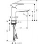 Смеситель hansgrohe Metropol для раковины с донным клапаном Push-Open 32500000