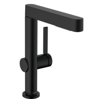 Смеситель hansgrohe Finoris для раковины со сливным гарнитуром, черный матовый 76063670