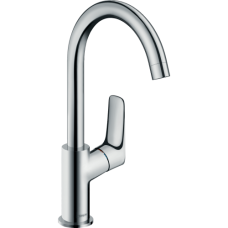 Смеситель hansgrohe Logis для раковины с поворотным изливом и сливным гарнитуром, хром 71130000