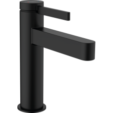 Смеситель hansgrohe Finoris для раковины со сливным гарнитуром, черный матовый 76020670