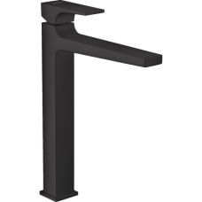 Смеситель hansgrohe Metropol для раковины со сливным клапаном Push-Open 32512670 черный матовый