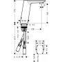 Змішувач для раковини HANSGROHE METRIS S 31100000