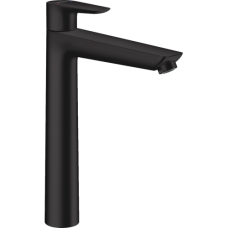 Смеситель hansgrohe Talis E для раковины с высоким изливом и сливным гарнитуром, черный матовый 71716670