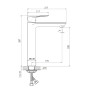 Смеситель для раковины IMPRESE VITE f03507401AC
