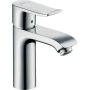 Смеситель hansgrohe Metris для раковины со средним изливом и сливным гарнитуром, хром 31080000