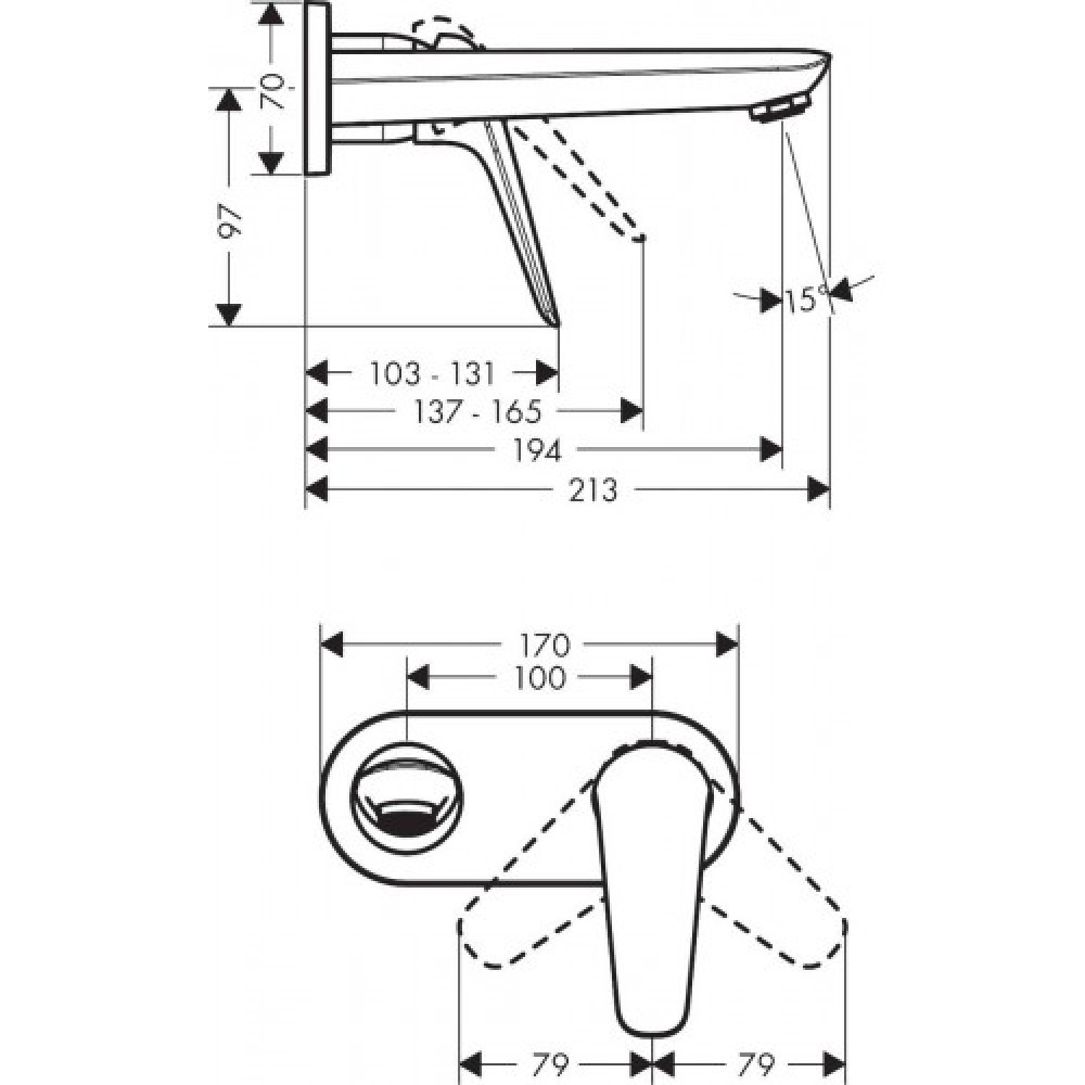 Змішувач для раковини HANSGROHE NOVUS 71127000