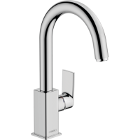 Смеситель hansgrohe Vernis Shape для раковины со сливным гарнитуром, хром 71564000