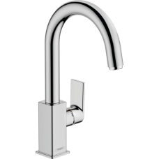 Смеситель hansgrohe Vernis Shape для раковины со сливным гарнитуром, хром 71564000