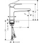 Смеситель hansgrohe Metropol для раковины с донным клапаном Push-Open 32502000