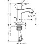 Смеситель hansgrohe Metropol Classic 110 с донным клапаном 31300090 хром/золото