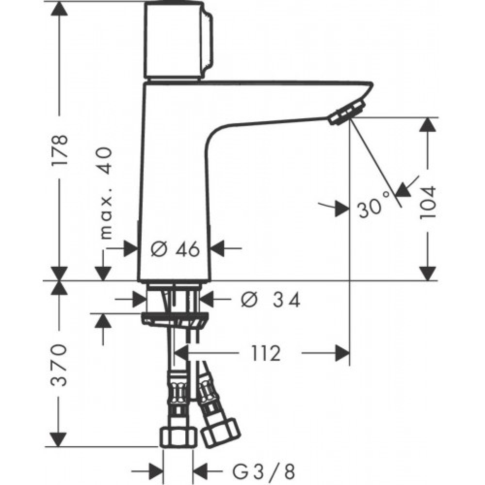 Змішувач для раковини HANSGROHE TALIS SELECT E 71750000