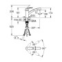 Смеситель для раковины GROHE EUROSMART 30305DC1