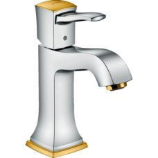 Смеситель hansgrohe Metropol Classic 110 с донным клапаном 31300090 хром/золото