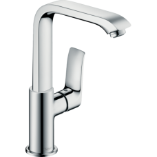 Смеситель hansgrohe Metris для раковины со сливным гарнитуром и поворотным изливом, хром 31087000