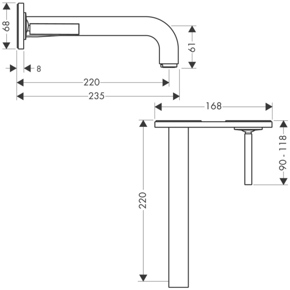 Змішувач для раковини HANSGROHE AXOR CITTERIO 39115000
