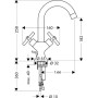 Смеситель для раковины HANSGROHE AXOR TERRANO 37030000