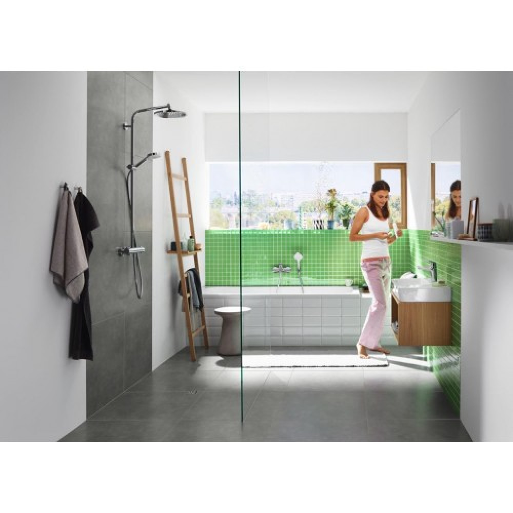 Смеситель hansgrohe Novus для раковины однорычажный со сливным гарнитуром, хром 71030000