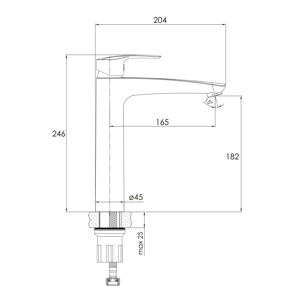 Смеситель для раковины IMPRESE FLORENC f03508401AB