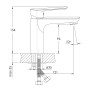 Смеситель для раковины IMPRESE ODRA f0358701BO