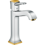 Смеситель hansgrohe Metropol Classic для раковины с донным клапаном 31302090 хром/золото