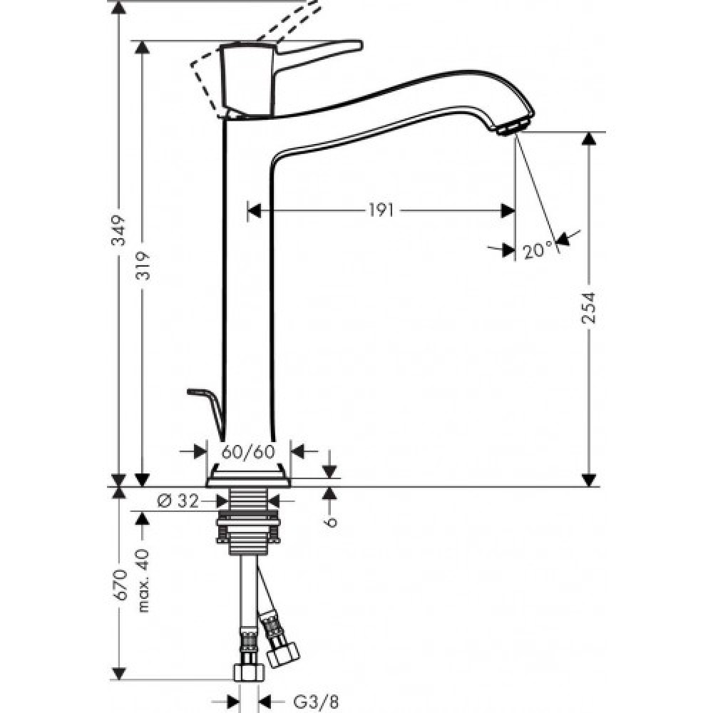 Змішувач для раковини HANSGROHE Metropol Classic 31303000