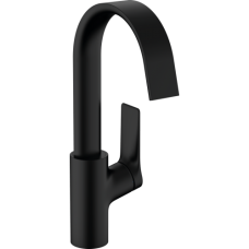 Смеситель hansgrohe Vivenis для раковины с сливным гарнитуром, черный матовый 75030670