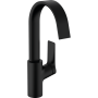 Смеситель hansgrohe Vivenis для раковины с сливным гарнитуром, черный матовый 75030670