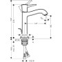 Смеситель hansgrohe Metropol Classic для раковины с донным клапаном 31302090 хром/золото
