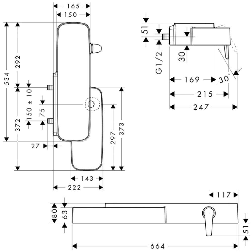 Смеситель для раковины HANSGROHE AXOR 19132400
