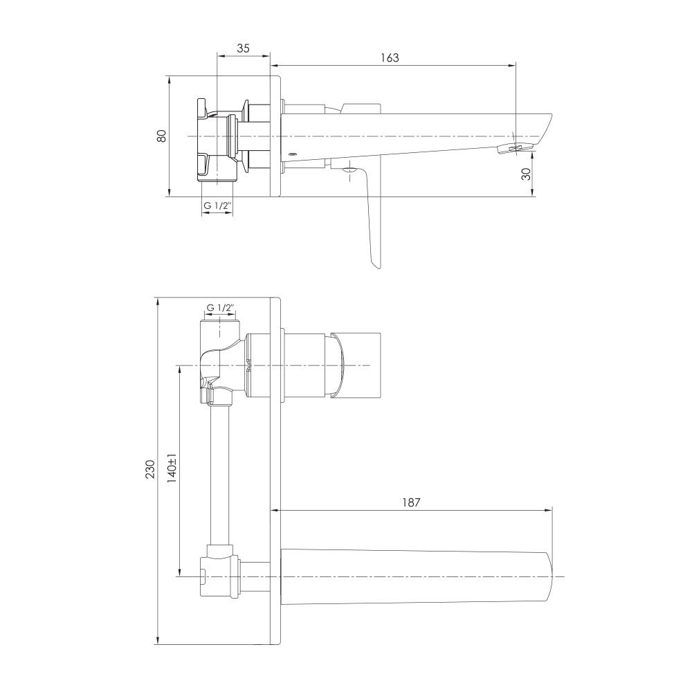 Смеситель для раковины IMPRESE BRECLAV VR-05245