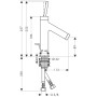 Смеситель для раковины HANSGROHE AXOR STARCK 10111000