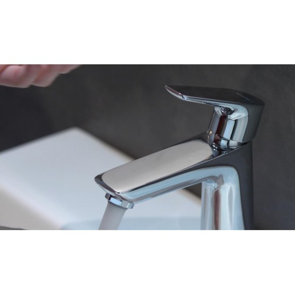 Смеситель hansgrohe Talis E для раковины со средним изливом и сливным гарнитуром, золото 71710990