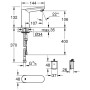 Змішувач для раковини GROHE EUROSMART COSMOPOLITAN 36330001