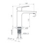 Смеситель для раковины IMPRESE GRAFIKY ZMK061901010