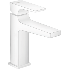 Смеситель hansgrohe Metropol для раковины со сливным клапаном Push-Open 32507700 белый матовый